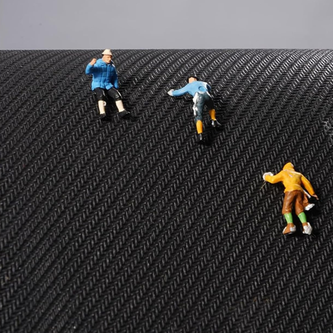 Evcve Non-Slip L-Shaped Kitchen Rug with Rubber Backing